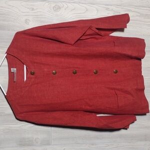 Chico's Linen Button Down Top